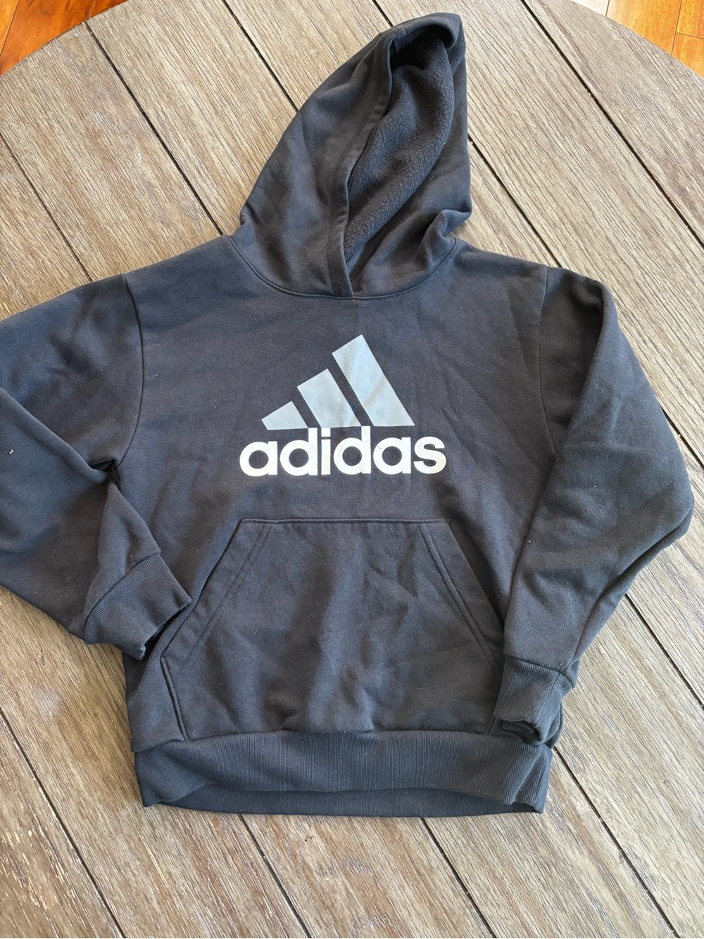 adidas Black Kids Sweatshirt with White Logo